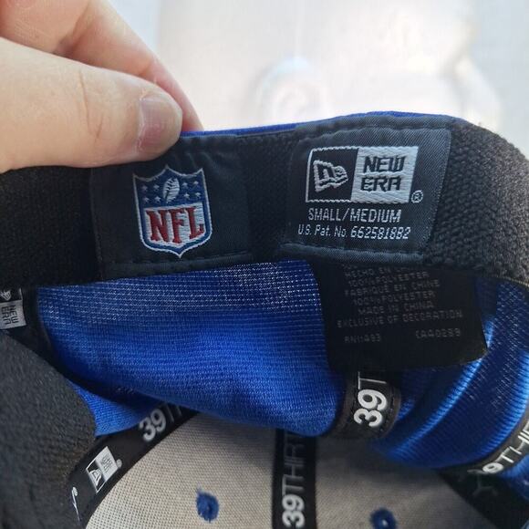 New Era 39Thirty NFL LA Los Angeles Rams Fitted Hat Cap S/M Blue - Picture 7 of 7